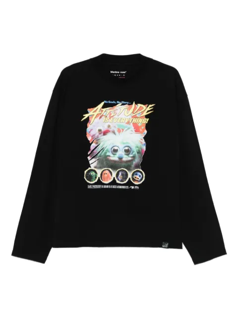 Martine Rose crew-neck graphic-print t-shirt Black 658JE06001