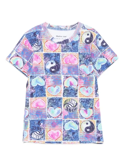 Martine Rose graphic-print t-shirt Blue 629JE08532