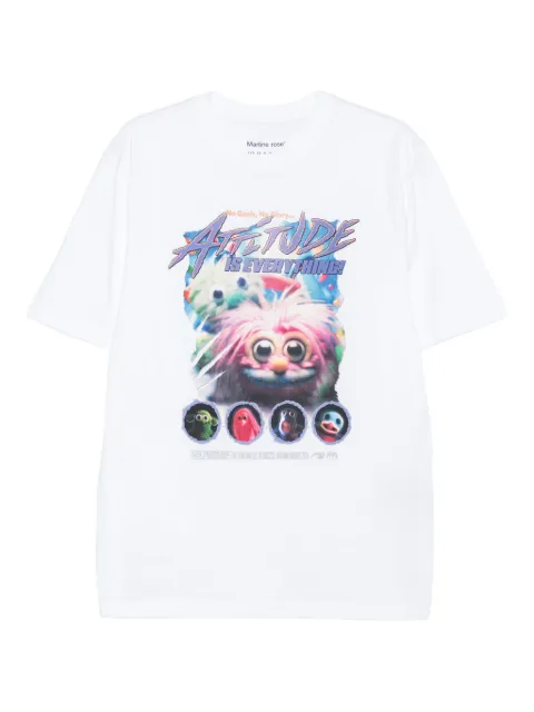 Martine Rose graphic-print cotton t-shirt White 603JE01000E
