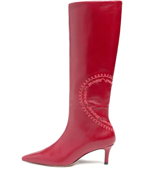 Cinq A Sept 60mm Casey knee-high boots Red SB024L9647ZBDX