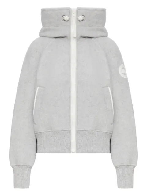 Canada Goose metallic wool hooded jacket Grey 7102WW