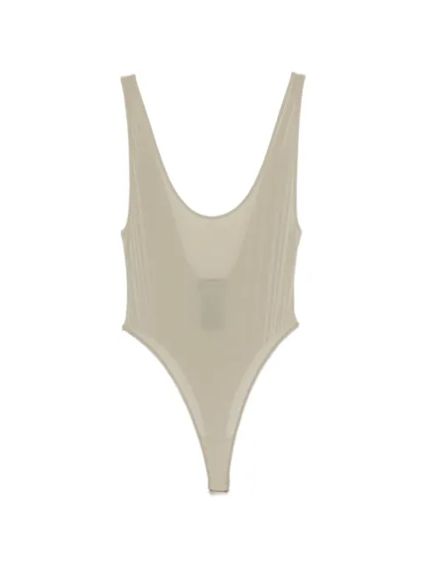 WARDROBE.NYC V-neck bodysuit Neutrals W1119S25NY
