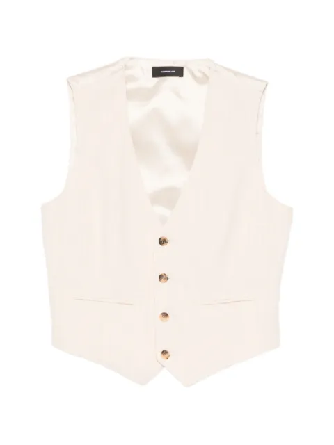 WARDROBE.NYC buttoned waistcoat Neutrals W1055S26CV