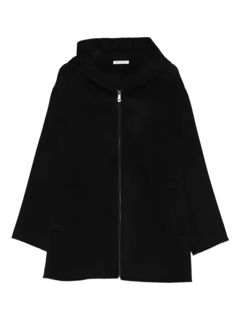 Liska hooded zip-fastening coat Black HSWX5517