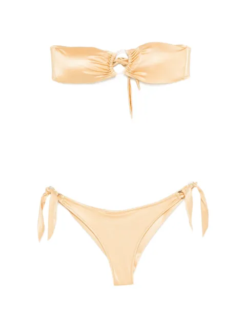 Pin Up Stars ring-detail side-tie bikini Neutrals 17A505CF634