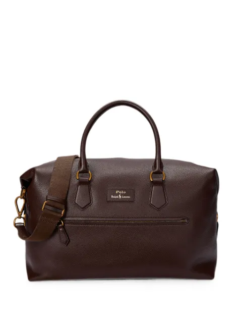 Polo Ralph Lauren pebbled-leather duffel bag Brown 405962459002
