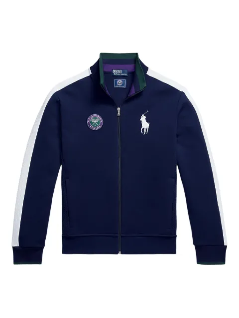 Polo Ralph Lauren x Wimbledon panelled full-zip sweatshirt Blue 710867580001