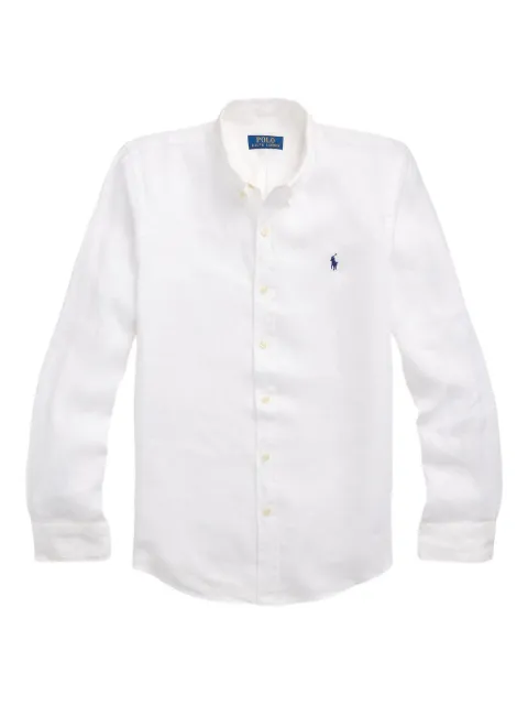 Polo Ralph Lauren long-sleeve linen shirt White 710966294007