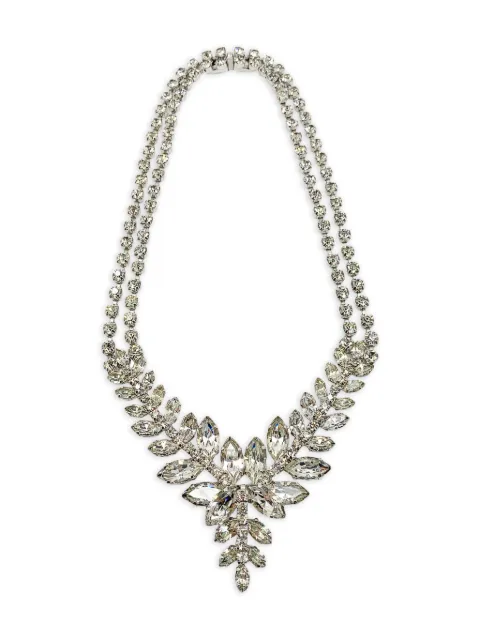 Jennifer Gibson Jewellery 1950s crystal necklace Silver JGJCRYSTALVNKL