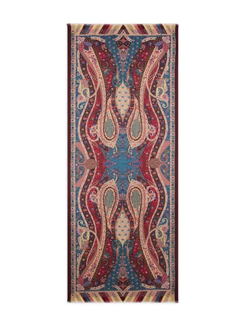 ETRO paisley-print scarf Blue WATA0010AKB91