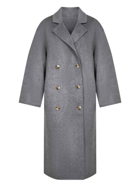 LouLou de Saison Borneo double-breasted coat Grey BORNEOLDSGREYMELANGE