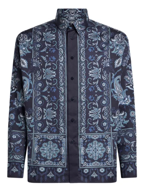 ETRO paisley-print cotton shirt Blue MRIC005499SP5F0