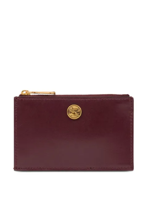 ETRO Pegaso-plaque leather card holder Red WP2E0002AP287