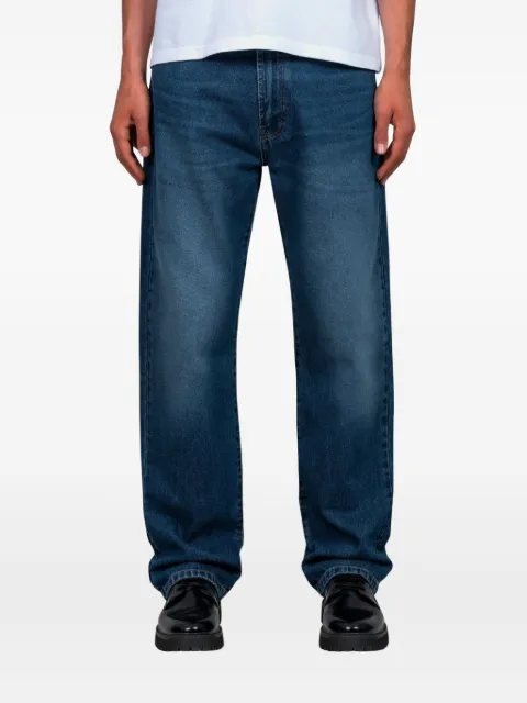 CARNE BOLLENTE heart-details straight-leg jeans Blue AW25DP0202