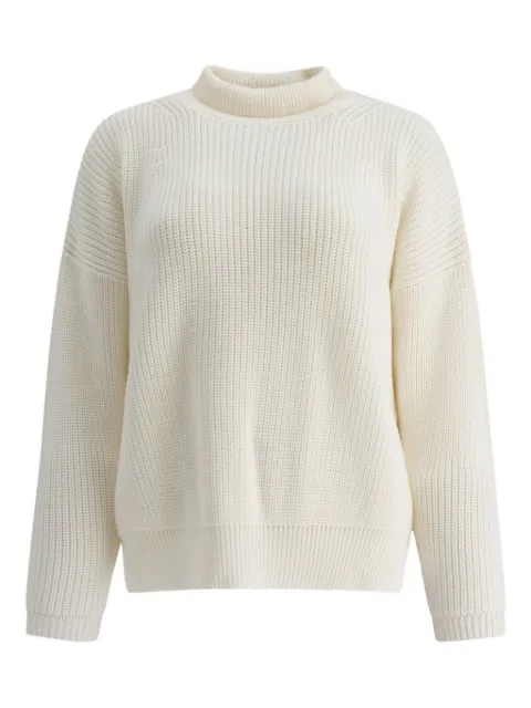 RAKKI Jolie ribbed turtleneck sweater Neutrals JOLIEWVBIANCOLANA