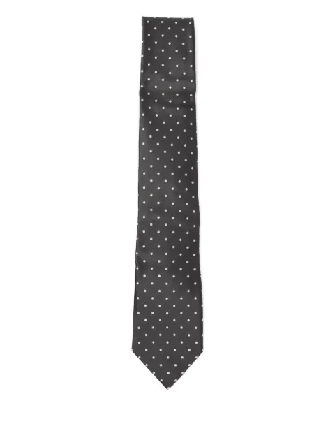 TOM FORD silk polka-dot tie Grey STE001S0178