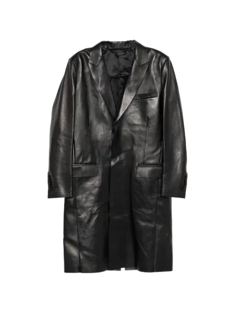 TOM FORD leather coat Black LTL019LMN022
