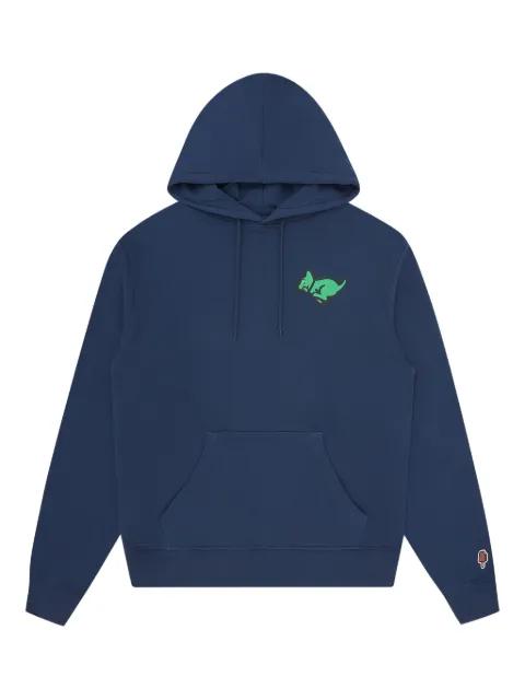 ICECREAM kangaroo-embroidered hoodie Blue IC25343