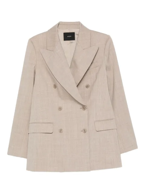 JOSEPH double-breasted checked blazer Neutrals JF009413