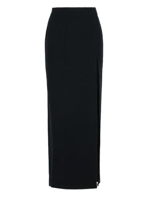 Alessandra Rich side-split wool-blend skirt Black FABX4136F3593