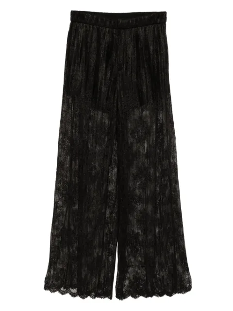 Quetsche pleated lace trousers Black QSS25P12
