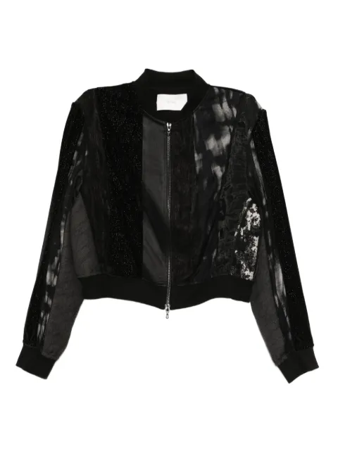 Quetsche double-layer bomber jacket Black QSS25J33
