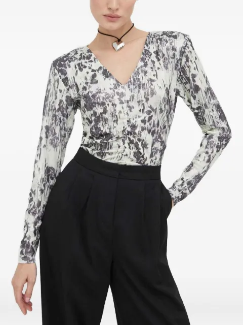Day Birger Et Mikkelsen long-sleeve v-neck blouse Green 2232135254