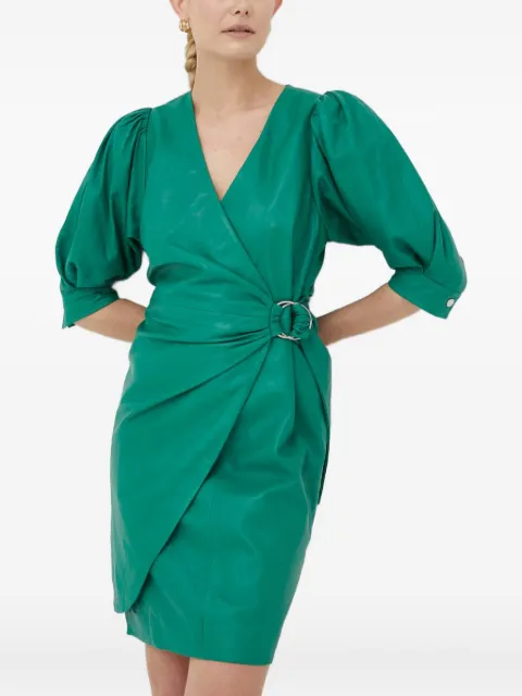 Day Birger Et Mikkelsen puff-sleeves ring mini dress Green 2232526613