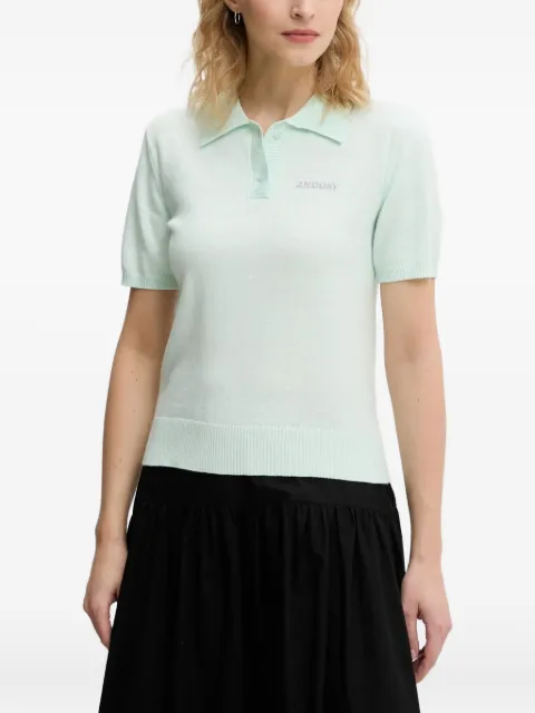 Day Birger Et Mikkelsen buttoned logo polo top Blue 2252348408