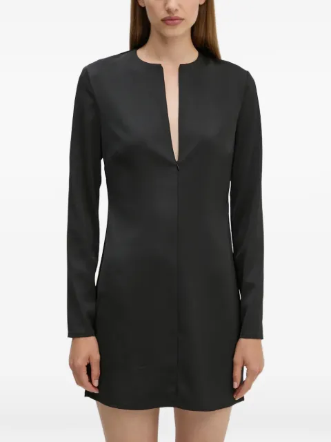 Day Birger Et Mikkelsen Sonya V-neck long-sleeve mini dress Black 2245124279