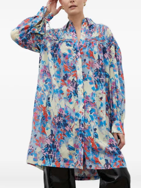 Day Birger Et Mikkelsen abstract-print midi dress Blue 2232126284