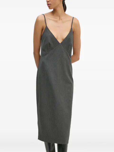 Day Birger Et Mikkelsen striped v-neck dress Grey 2245126170
