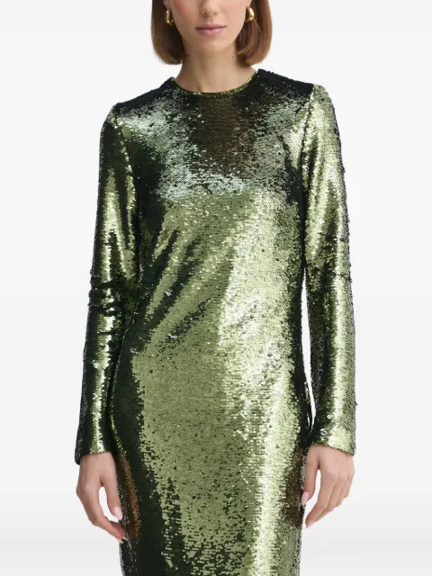 Day Birger Et Mikkelsen sequin long-sleeves midi dress Green 2251129202