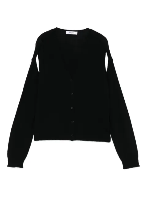 Gimaguas button-front split-sleeve cardigan Black RWF251500201