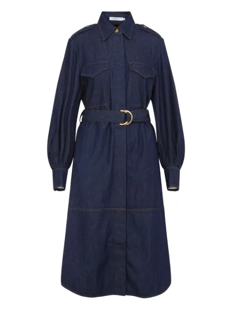 ZIMMERMANN belted denim shirt dress Blue 5292DF25R