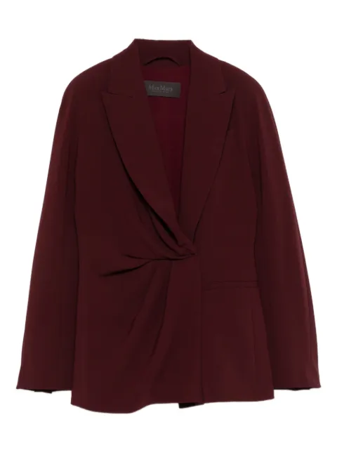 Max Mara Alare twisted-detail jacket Red 2521046014600