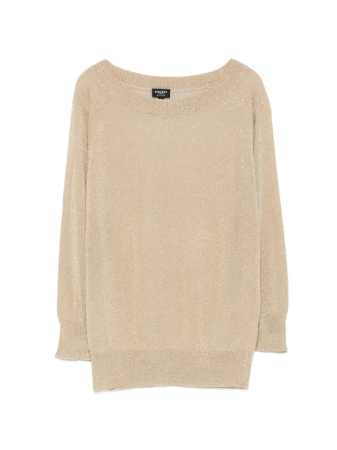 Snobby Sheep metallic-effect raglan-sleeve top Gold 64040