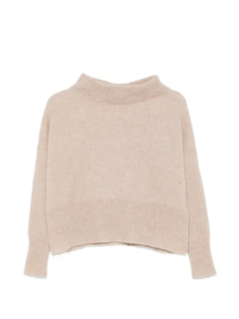 La Julie Cashmere funnel-neck sweater Neutrals CR01N