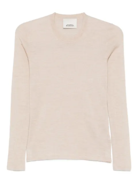 ISABEL MARANT long-sleeve round-neck sweater Neutrals PU0705FAC3L10I