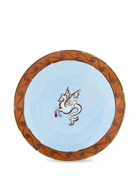 GINORI 1735 winged sea-creature border plate (33cm) Blue 020RG00FPT000LX0330G00135001