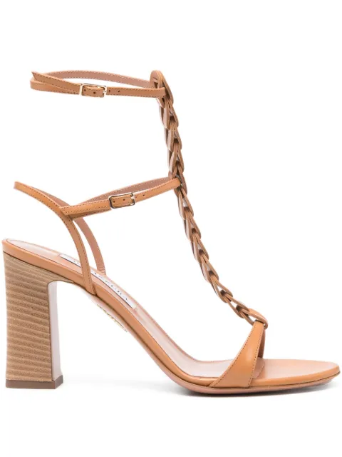 Aquazzura 85mm Destiny Gladiator sandals Brown DGDMIDS1CFI