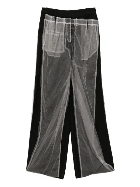 Quetsche tulle-embellished trousers Black QAW23P11