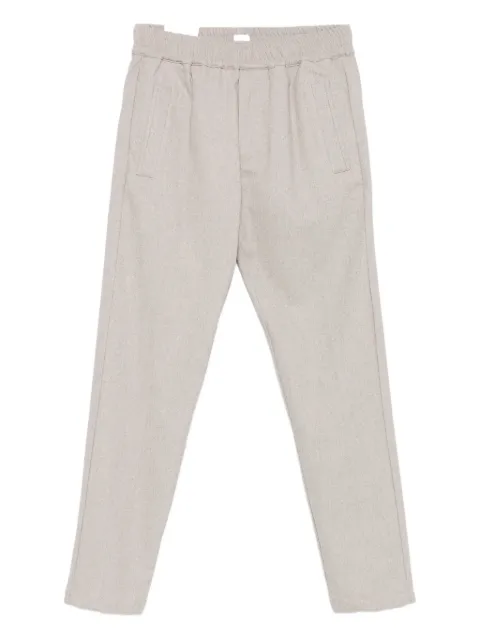 Eleventy elastic-waistband trousers Neutrals L75PANL04TES0L300