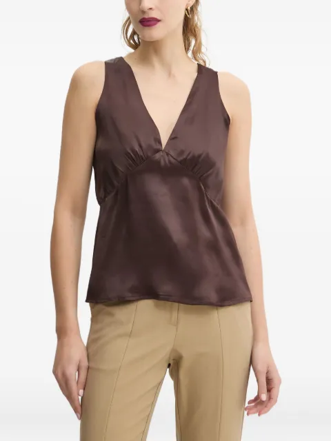 Day Birger Et Mikkelsen v-neck gathered top Brown 2252137287