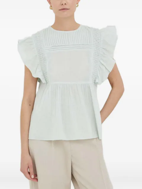 Day Birger Et Mikkelsen ruffled blouse Green 2232137272