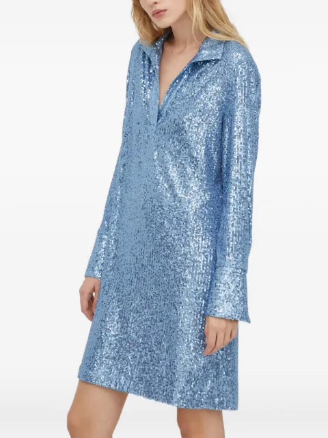 Day Birger Et Mikkelsen sequin collared mini dress Blue 2241128217