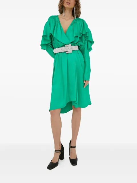 Day Birger Et Mikkelsen ruffled wrap dress Green 2234126221