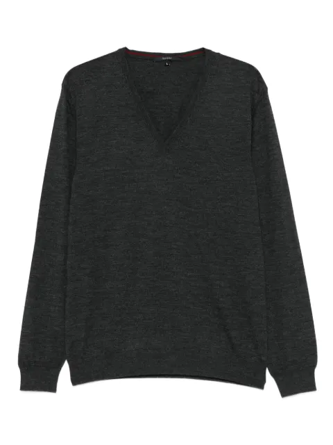 Gucci V-neck wool sweater Grey 232193Z2954