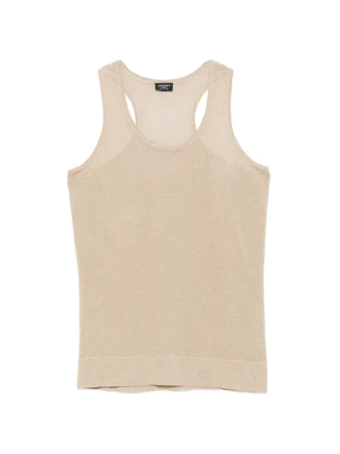 Snobby Sheep metallic-effect racerback top Gold 64030