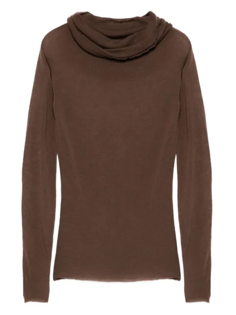 Alysi cowl-neck sweater Brown 265423A5015